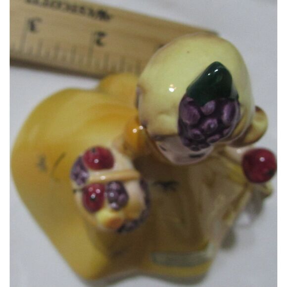 Josef originals November Harvest birthday girl vintage fruit basket signed Japan - Picture 8 of 8